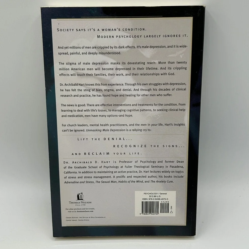 Unmasking Male Depression Hart 2001 Paperback Psychology Behavioral Self‎ Help